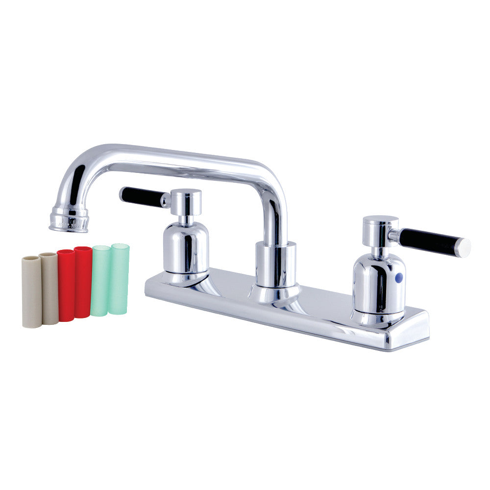 Kingston Brass FB2131DKL Kaiser 8-Inch Centerset Kitchen Faucet, Polished Chrome - BNGBath