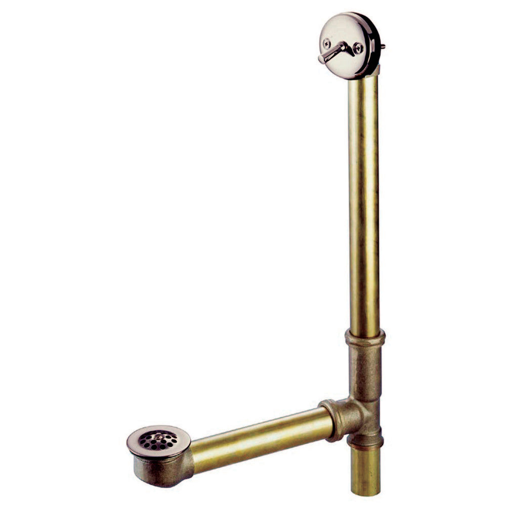 Kingston Brass DTL1188 Bath Tub Drain with Overflow, Brushed Nickel - BNGBath