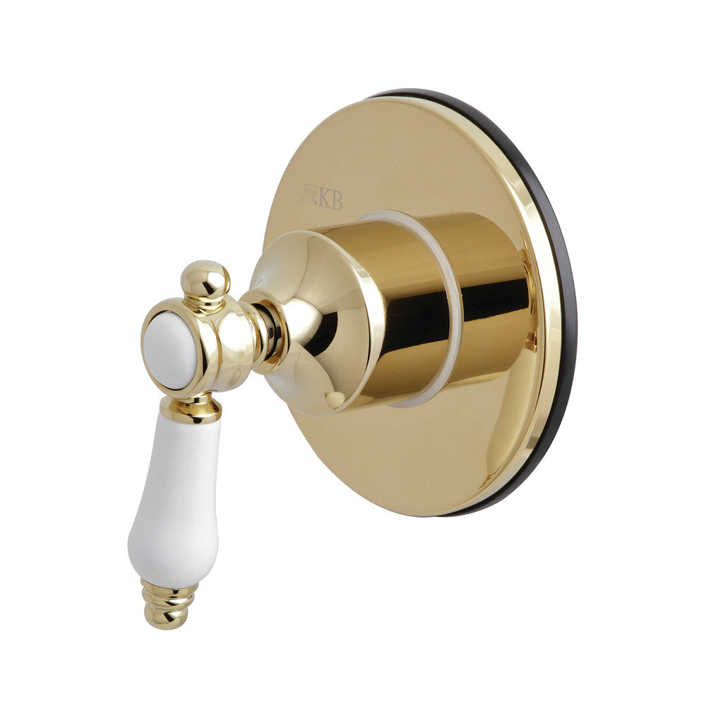 Kingston Brass KS3032BPL Bel-Air 3-Way Diverter Valve with Trim Kit, Polished Brass - BNGBath