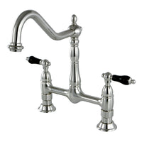 Thumbnail for Kingston Brass KS1178PKL Duchess Bridge Kitchen Faucet, Brushed Nickel - BNGBath