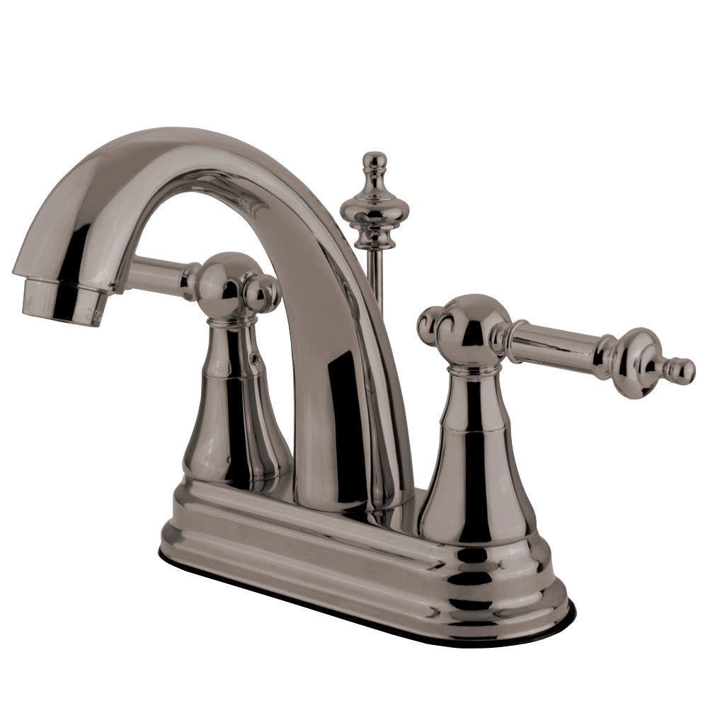 Kingston Brass KS7618TL 4 in. Centerset Bathroom Faucet, Brushed Nickel - BNGBath