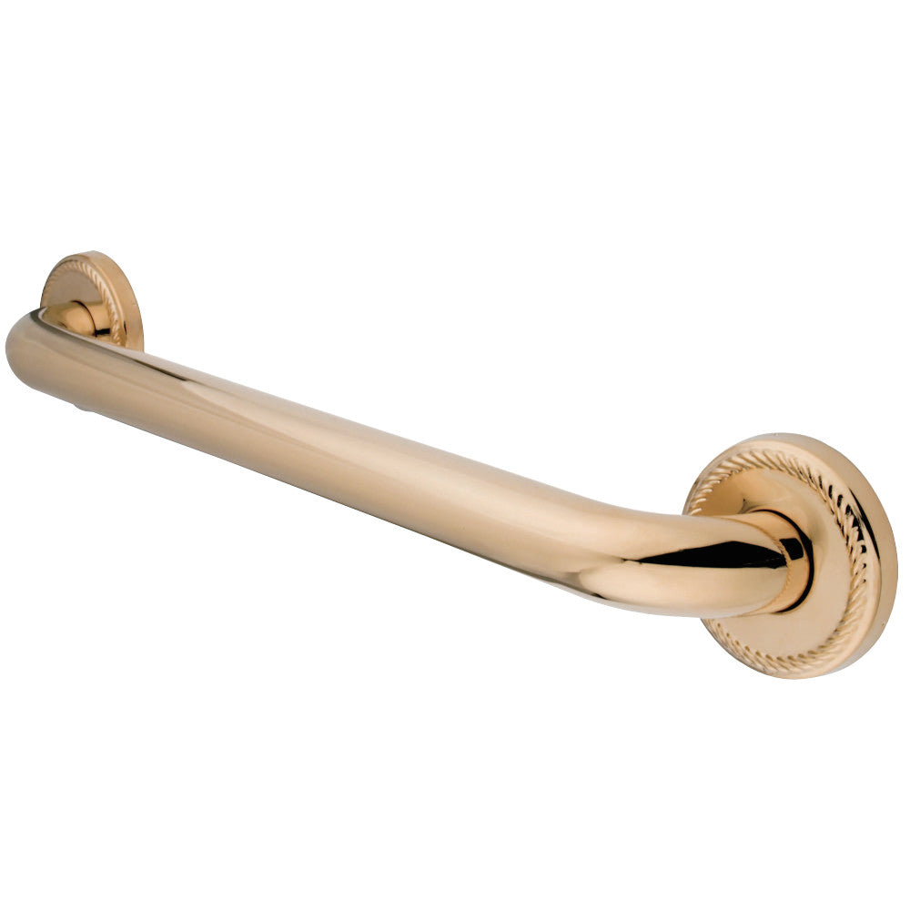 Kingston Brass DR814182 Laurel 18-Inch X 1-1/4-Inch OD Decorative Grab Bar, Polished Brass - BNGBath