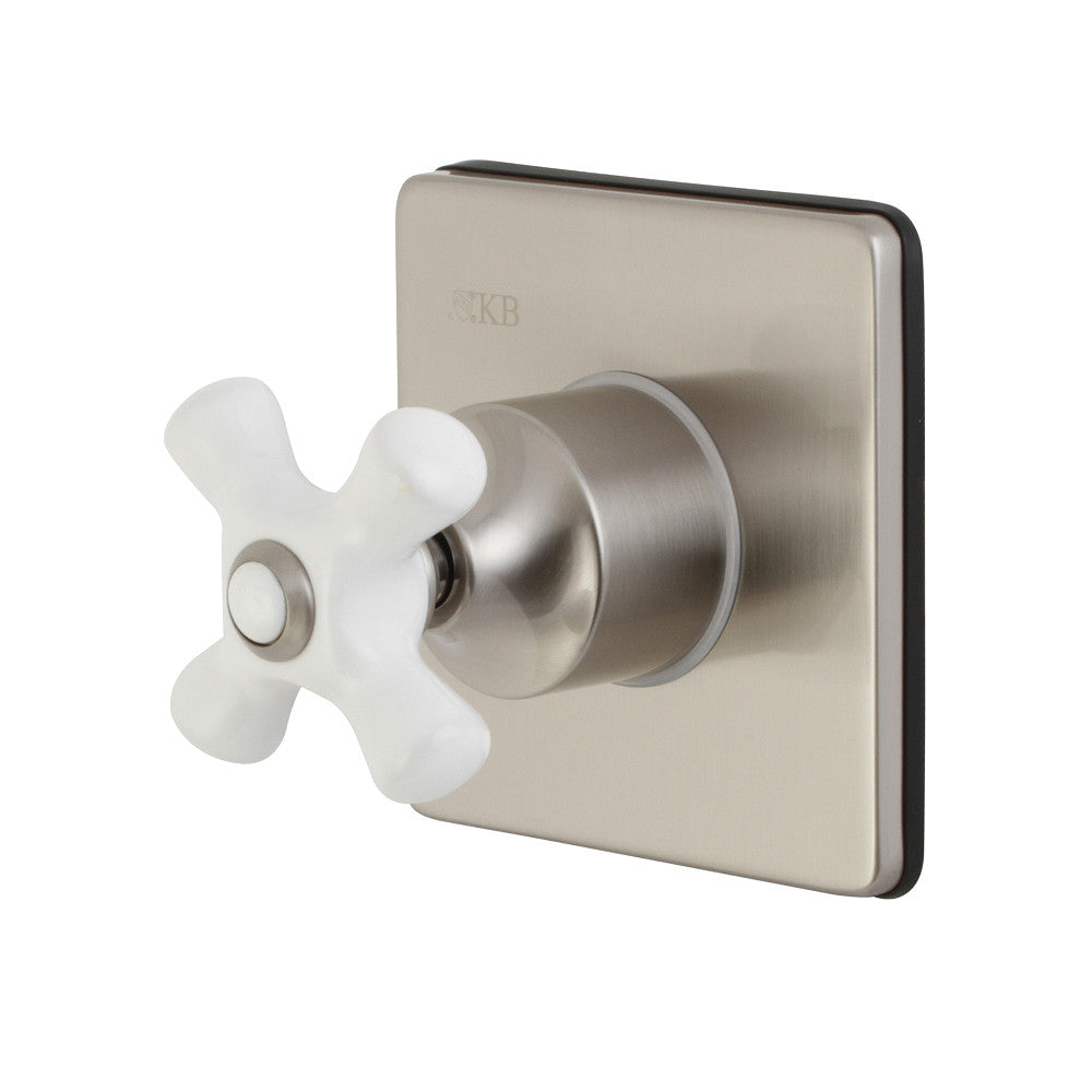 Kingston Brass KS3048PX 3-Way Diverter Valve with Trim Kit, Brushed Nickel - BNGBath