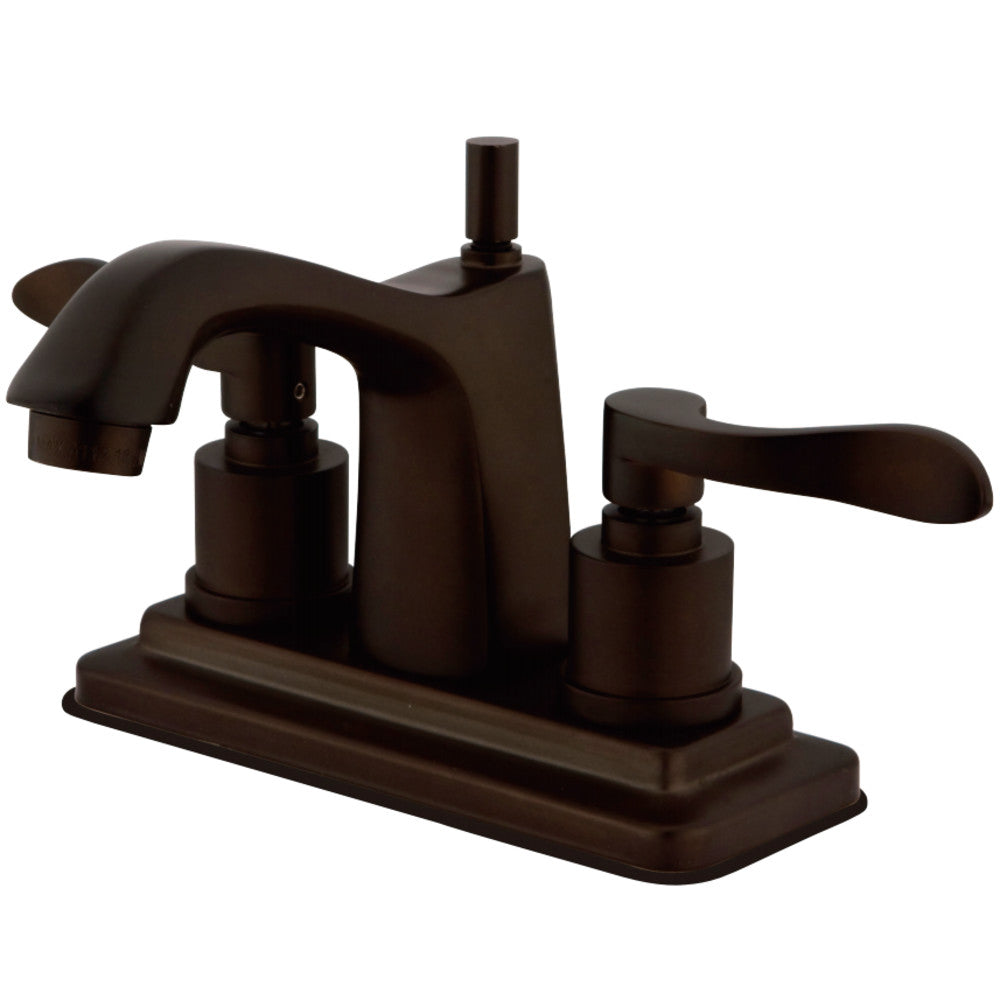 Kingston Brass KS8645DFL 4 in. Centerset Bathroom Faucet, Oil Rubbed Bronze - BNGBath