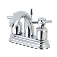 Thumbnail for Kingston Brass FB5611DX 4 in. Centerset Bathroom Faucet, Polished Chrome - BNGBath