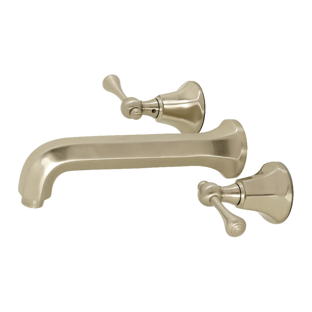 Kingston Brass KS4128BL Wall Mount Bathroom Faucet, Brushed Nickel - BNGBath