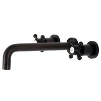 Thumbnail for Kingston Brass KS8025BX Metropolitan Two-Handle Wall Mount Tub Faucet, Oil Rubbed Bronze - BNGBath