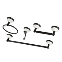 Thumbnail for Kingston Brass BAK1112478ORB Victorian 4-Piece Bathroom Hardware, Oil Rubbed Bronze - BNGBath