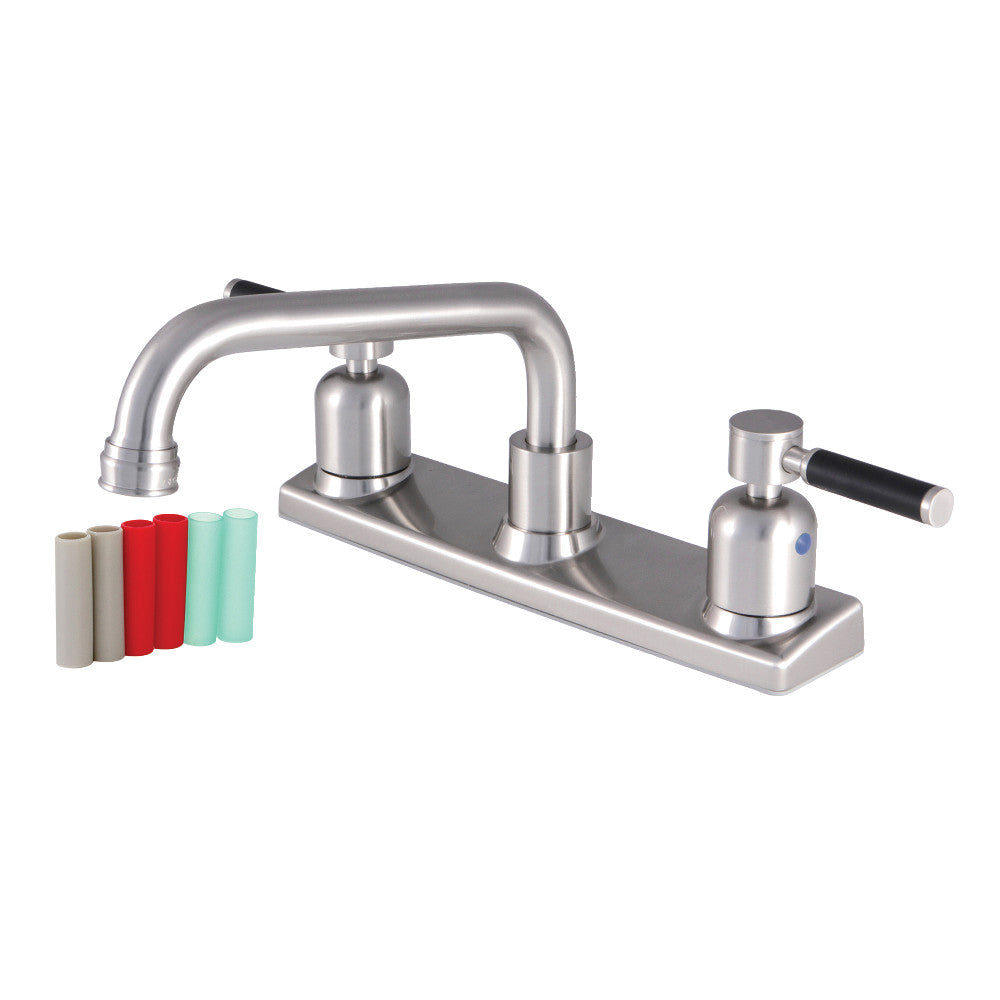 Kingston Brass FB2138DKL Kaiser 8-Inch Centerset Kitchen Faucet, Brushed Nickel - BNGBath