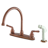 Thumbnail for Kingston Brass GKB796 Magellan Centerset Kitchen Faucet, Antique Copper - BNGBath