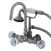 Thumbnail for Aqua Vintage AE7T8WCL Celebrity Wall Mount Clawfoot Tub Faucet, Brushed Nickel - BNGBath