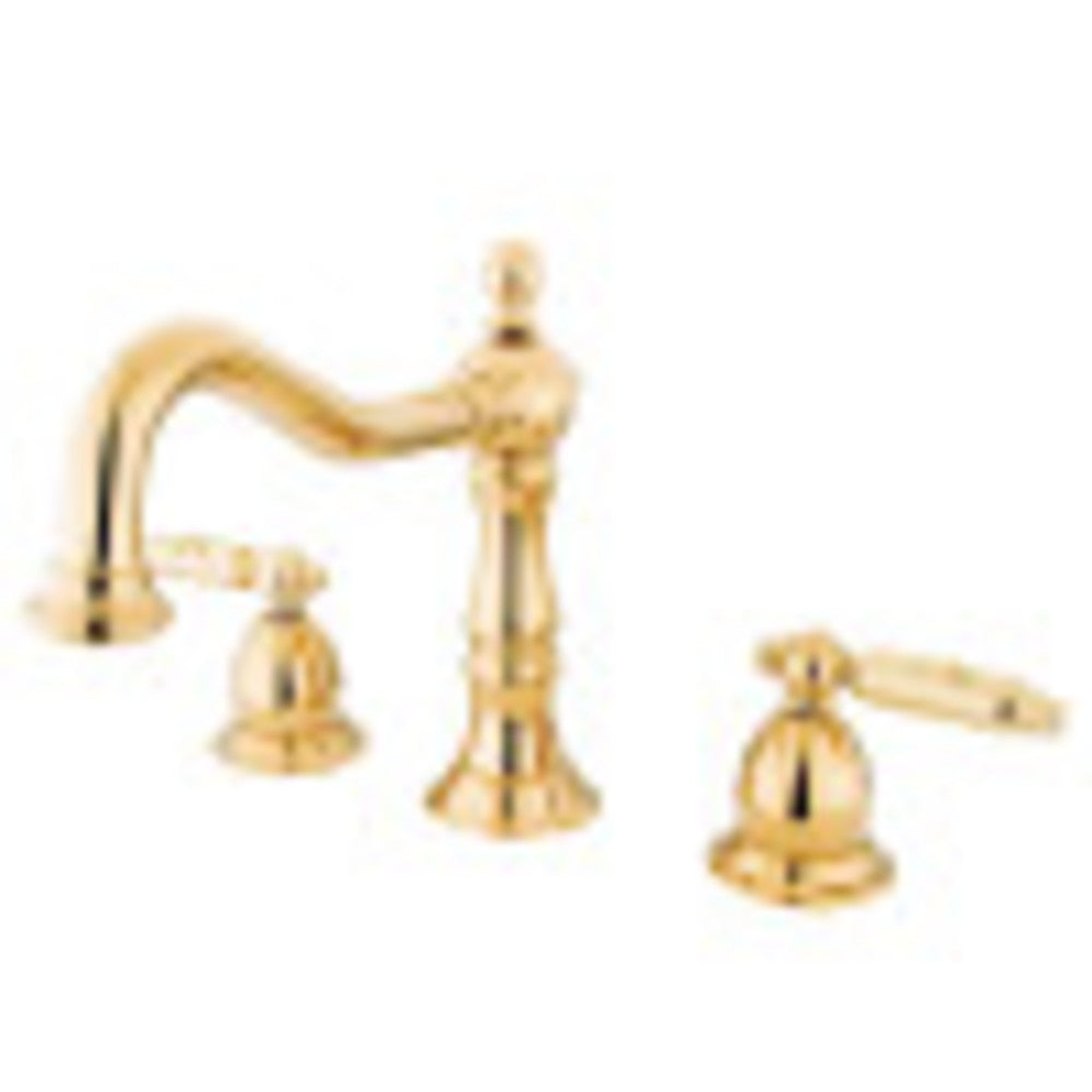 Kingston Brass KS1972GL 8 in. Widespread Bathroom Faucet, Polished Brass - BNGBath