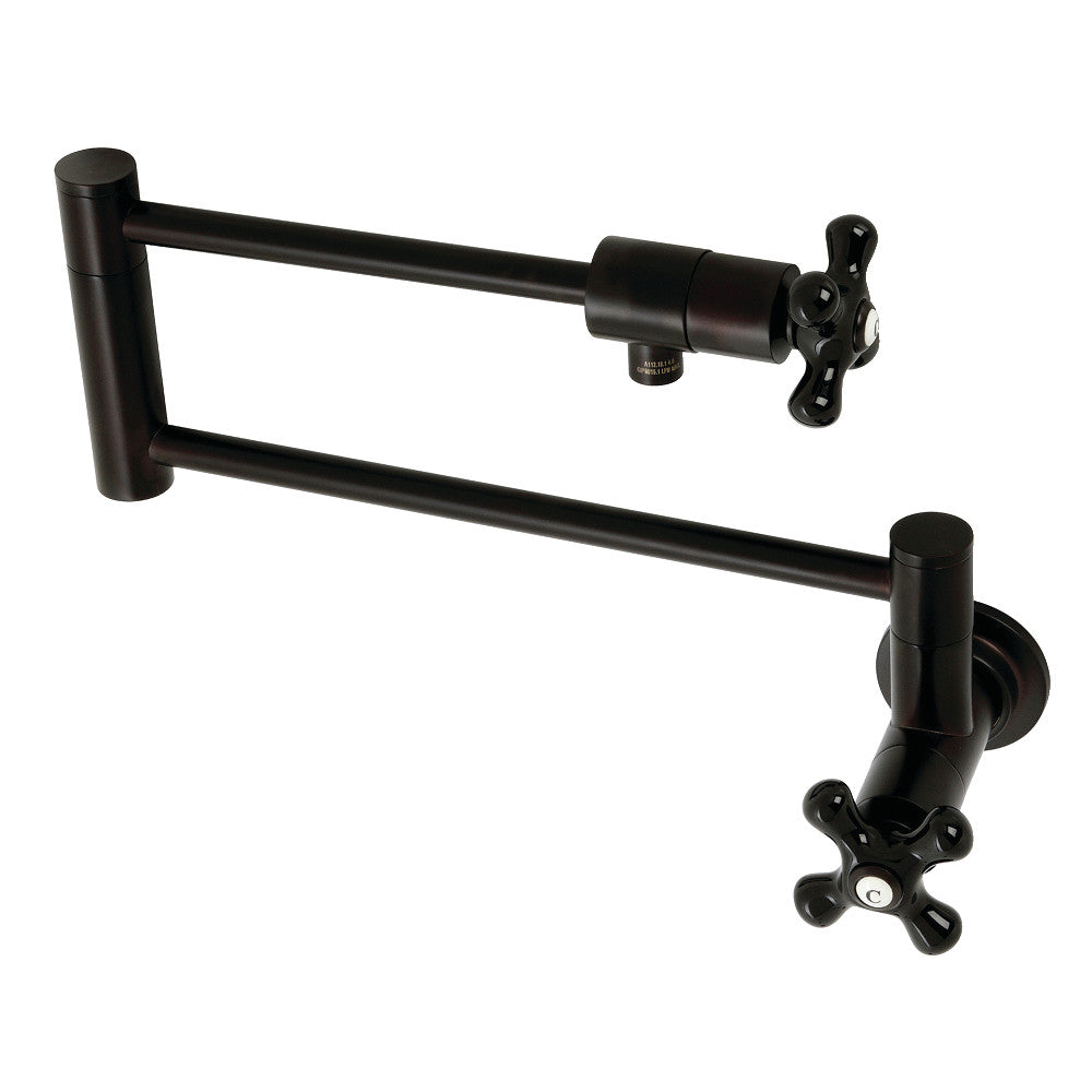 Kingston Brass KS4105PKX Duchess Wall Mount Pot Filler, Oil Rubbed Bronze - BNGBath