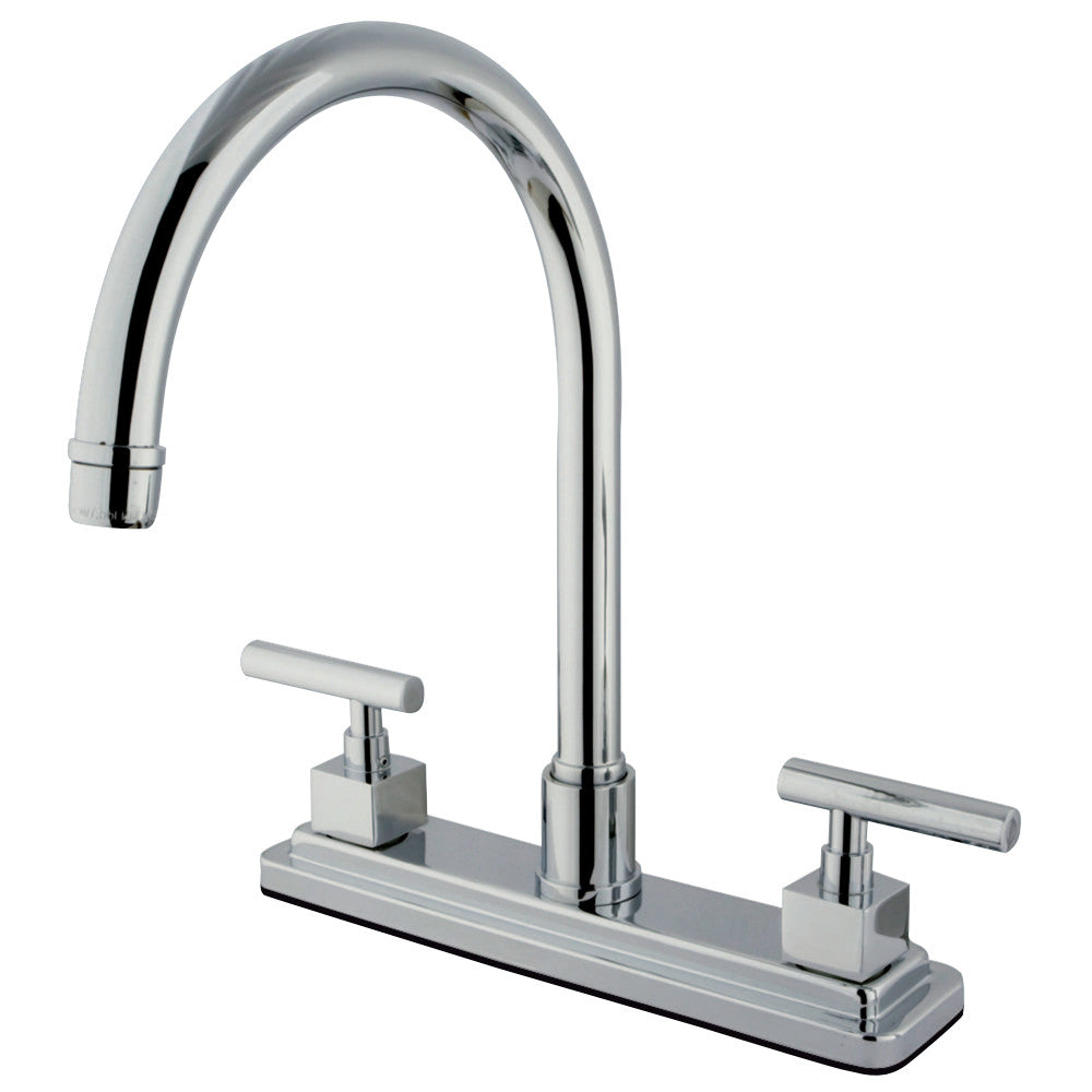 Kingston Brass KS8791CQLLS Claremont Centerset Kitchen Faucet, Polished Chrome - BNGBath