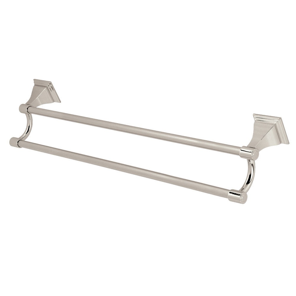 Kingston Brass BAH6123PN Monarch 24-Inch Dual Towel Bar, Polished Nickel - BNGBath