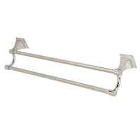 Thumbnail for Kingston Brass BAH6123PN Monarch 24-Inch Dual Towel Bar, Polished Nickel - BNGBath