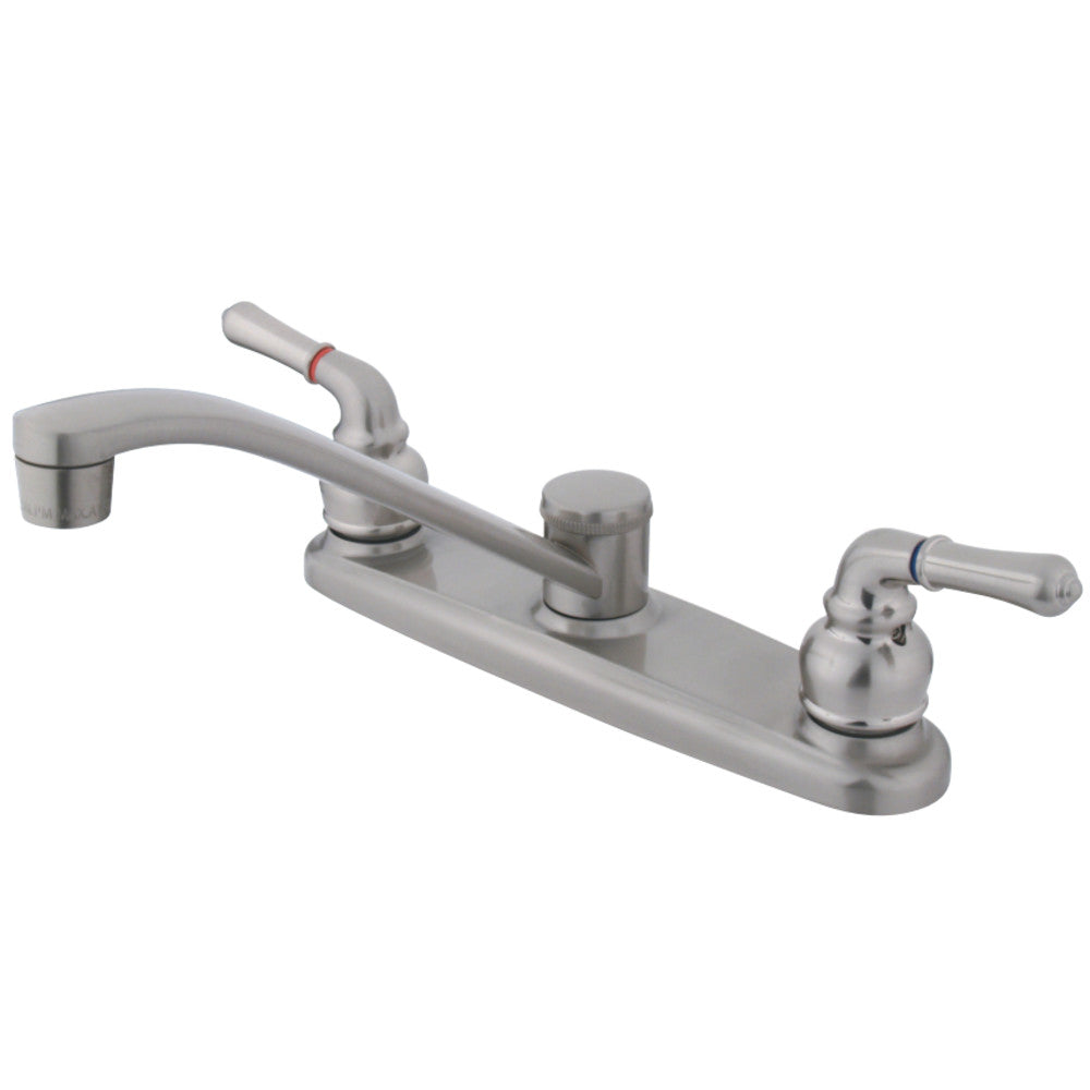 Kingston Brass GKB271SN Magellan Centerset Kitchen Faucet, Brushed Nickel - BNGBath