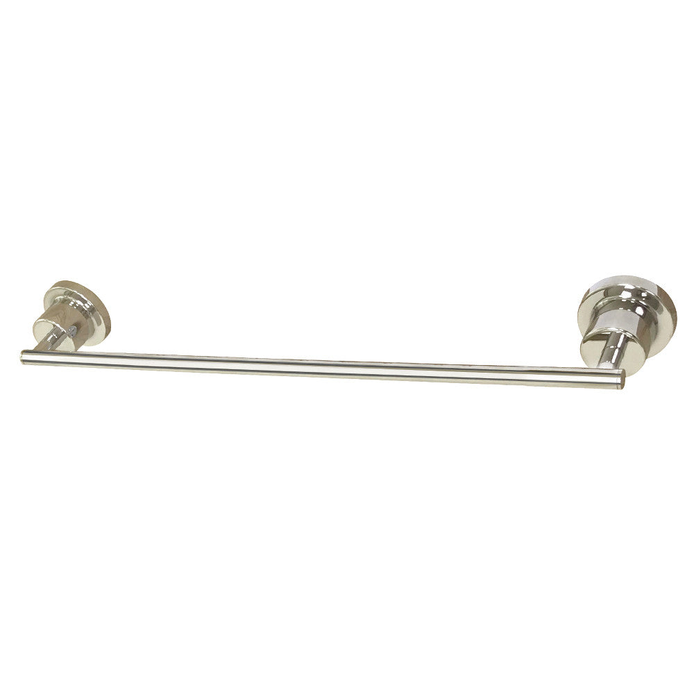 Kingston Brass BAH8212PN Concord 18-Inch Single Towel Bar, Polished Nickel - BNGBath