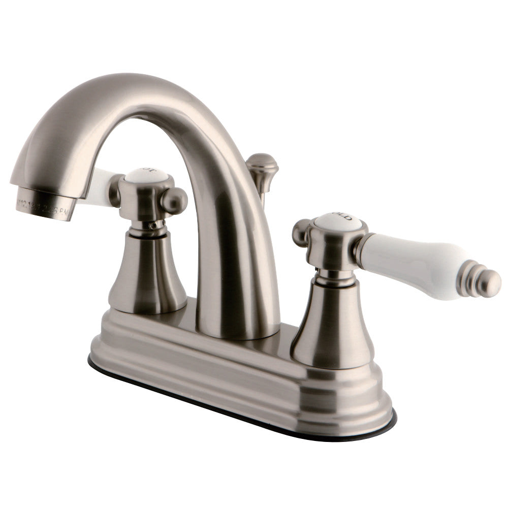 Kingston Brass KS7618BPL 4 in. Centerset Bathroom Faucet, Brushed Nickel - BNGBath