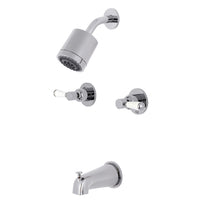 Thumbnail for Kingston Brass KBX8141DPL Paris Two-Handle Tub and Shower Faucet, Polished Chrome - BNGBath