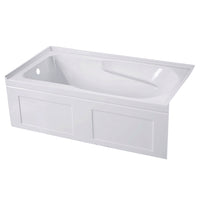 Thumbnail for Aqua Eden VTAP603220CL Alcove Bathtub 60 in. L x 32 in. W x 20-1/2 in. H - BNGBath