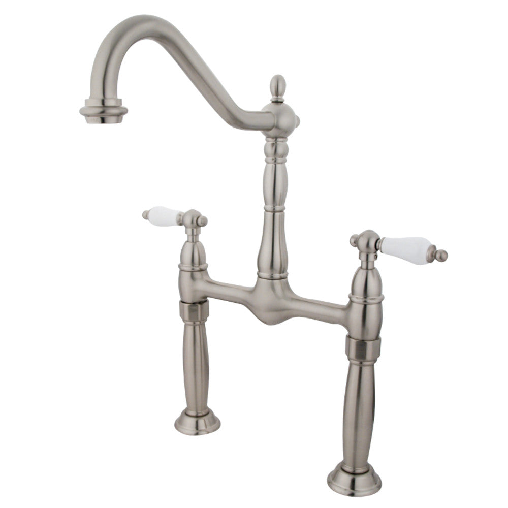 Kingston Brass KS1078PL Vessel Sink Faucet, Brushed Nickel - BNGBath