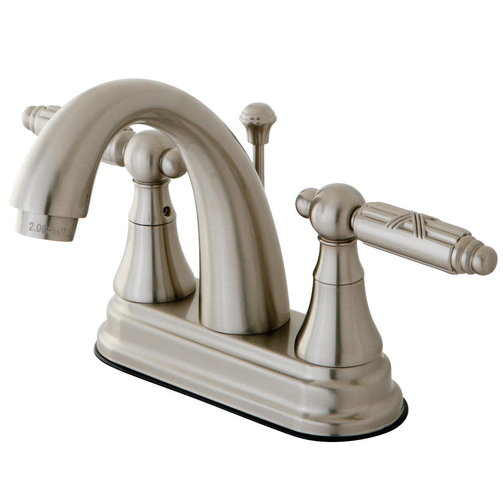 Kingston Brass KS7618GL 4 in. Centerset Bathroom Faucet, Brushed Nickel - BNGBath