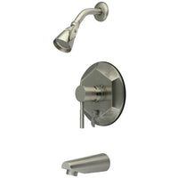 Thumbnail for Kingston Brass KB46380DL Concord Tub & Shower Faucet, Brushed Nickel - BNGBath