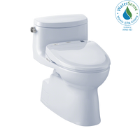 Thumbnail for TOTO WASHLET+  Carolina II One-Piece Elongated 1.28 GPF Toilet and WASHLET S300e Bidet Seat,  - MW644574CEFG#01 - BNGBath