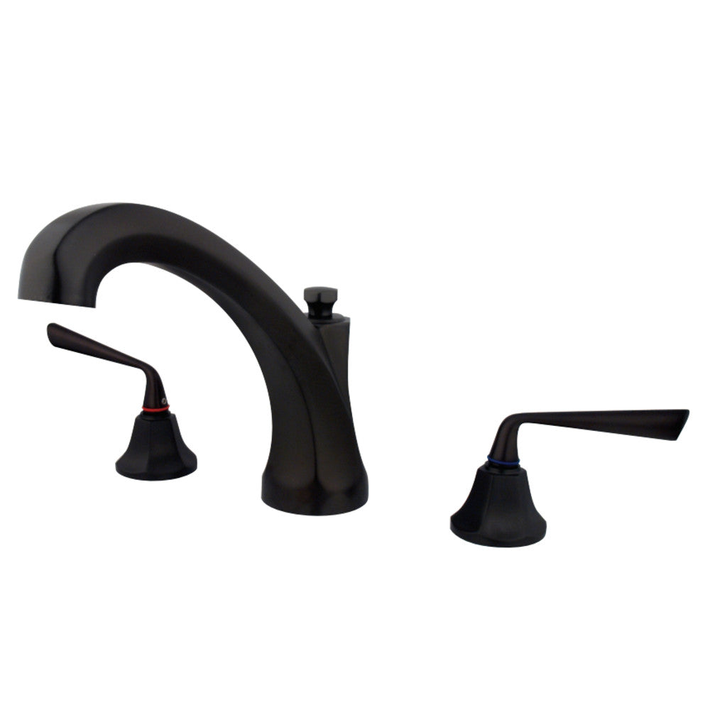 Kingston Brass KS4325ZL Silver Sage Roman Tub Faucet, Oil Rubbed Bronze - BNGBath