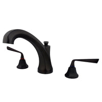 Thumbnail for Kingston Brass KS4325ZL Silver Sage Roman Tub Faucet, Oil Rubbed Bronze - BNGBath