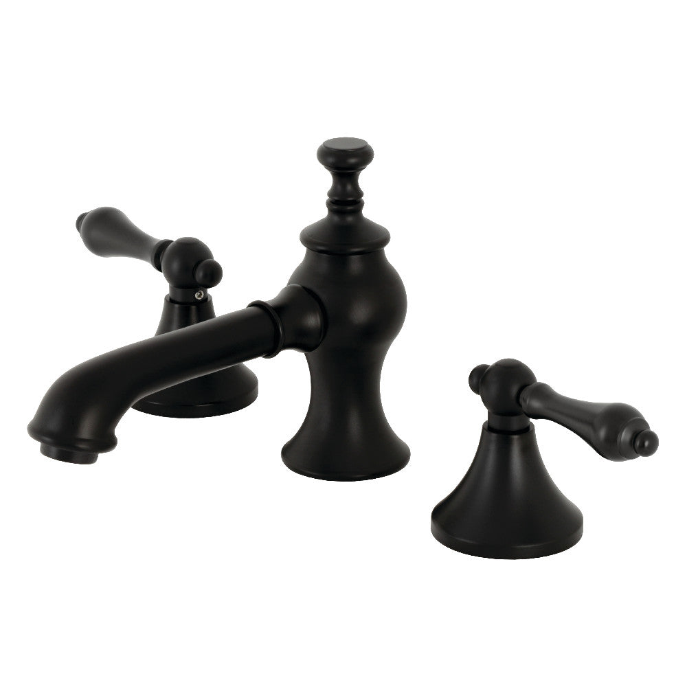 Kingston Brass KC7060AL Vintage 8 in. Widespread Bathroom Faucet, Matte Black - BNGBath