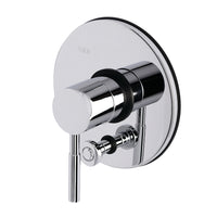 Thumbnail for Kingston Brass KB86910DLLST Pressure Balance Valve Trim Only Without Shower and Tub Spout, Polished Chrome, Polished Chrome - BNGBath