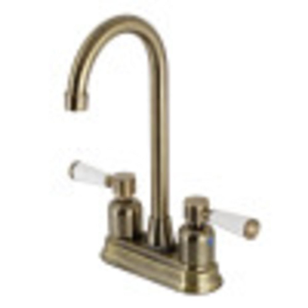 Kingston Brass KB8493DPL Paris Bar Faucet, Antique Brass - BNGBath