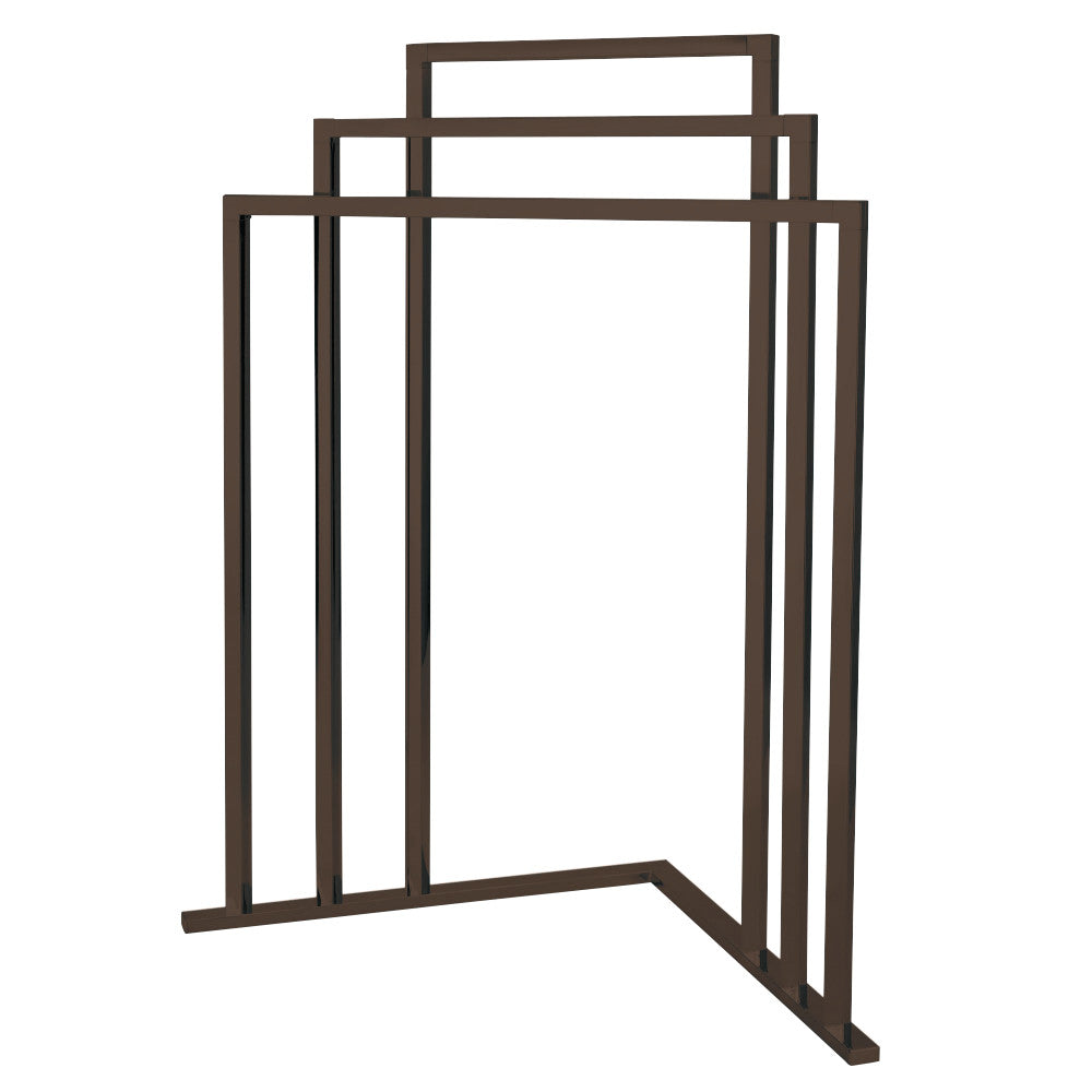 Kingston Brass SCC8275 L Shape 3-Tier Steel Construction Corner Towel Rack, Oil Rubbed Bronze - BNGBath