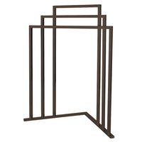 Thumbnail for Kingston Brass SCC8275 L Shape 3-Tier Steel Construction Corner Towel Rack, Oil Rubbed Bronze - BNGBath