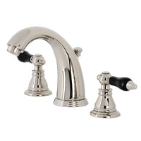 Thumbnail for Kingston Brass KB986AKLPN Duchess Widespread Bathroom Faucet with Plastic Pop-Up, Polished Nickel - BNGBath