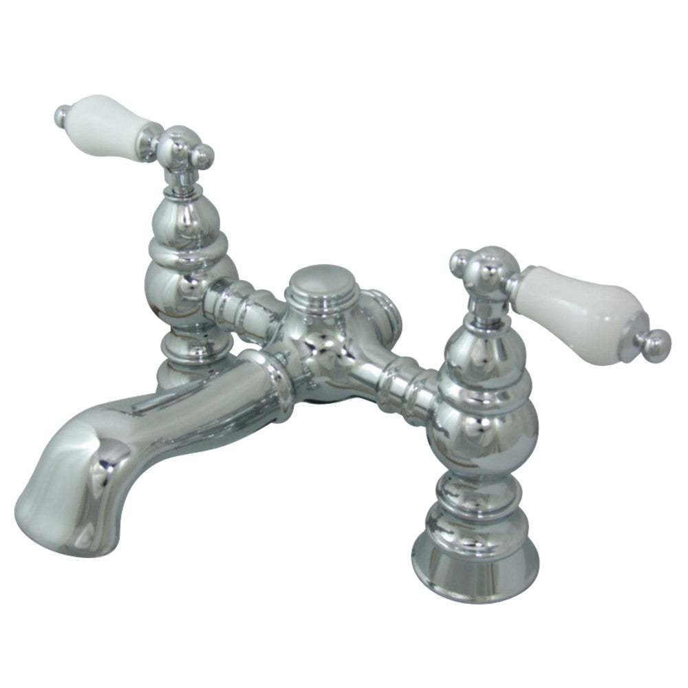 Kingston Brass CC1130T1 Vintage 7-Inch Deck Mount Tub Faucet, Polished Chrome - BNGBath