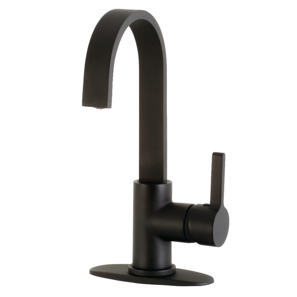 Kingston Brass LS8610CTL Continental One-Handle 1-Hole Deck Mounted Bar Faucet, Matte Black - BNGBath