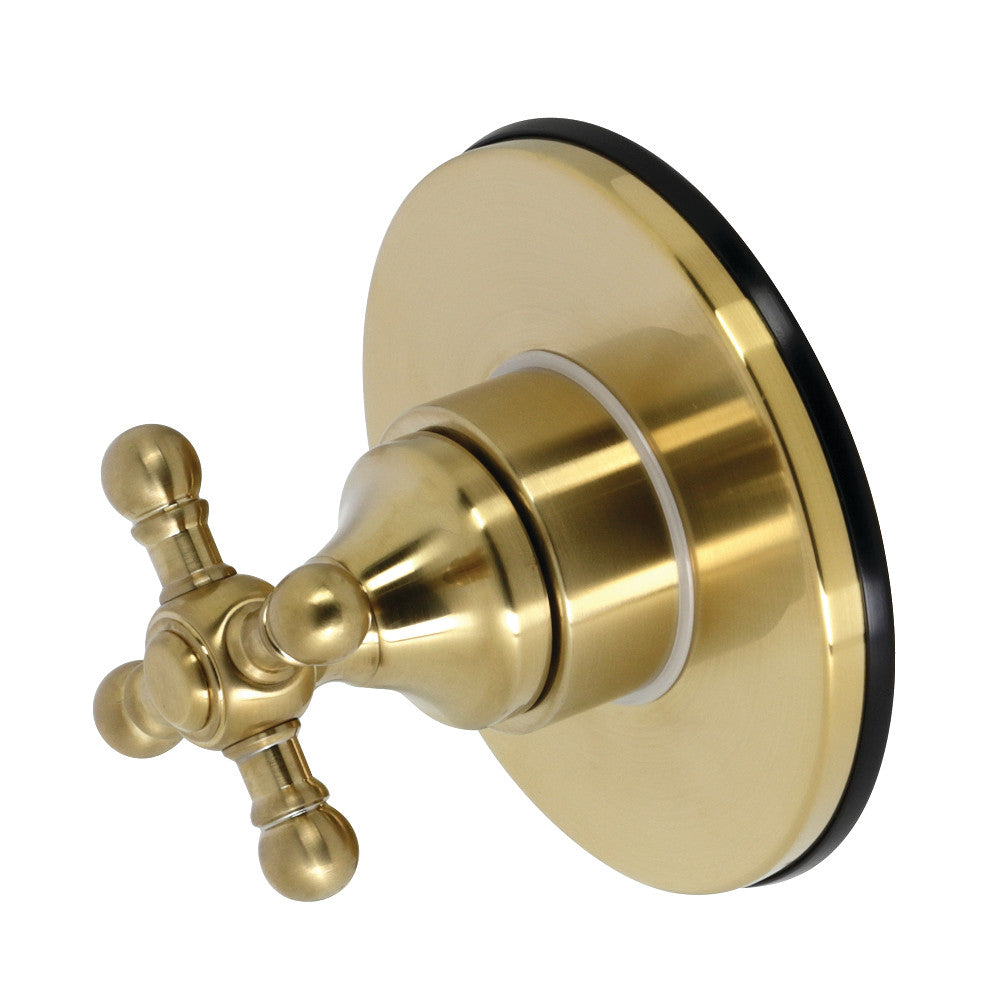 Kingston Brass KS3037BX 3-Way Diverter Valve with Trim Kit, Brushed Brass - BNGBath