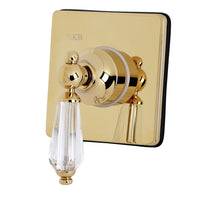 Thumbnail for Kingston Brass KS3042WLL 3-Way Diverter Valve with Trim Kit, Polished Brass - BNGBath