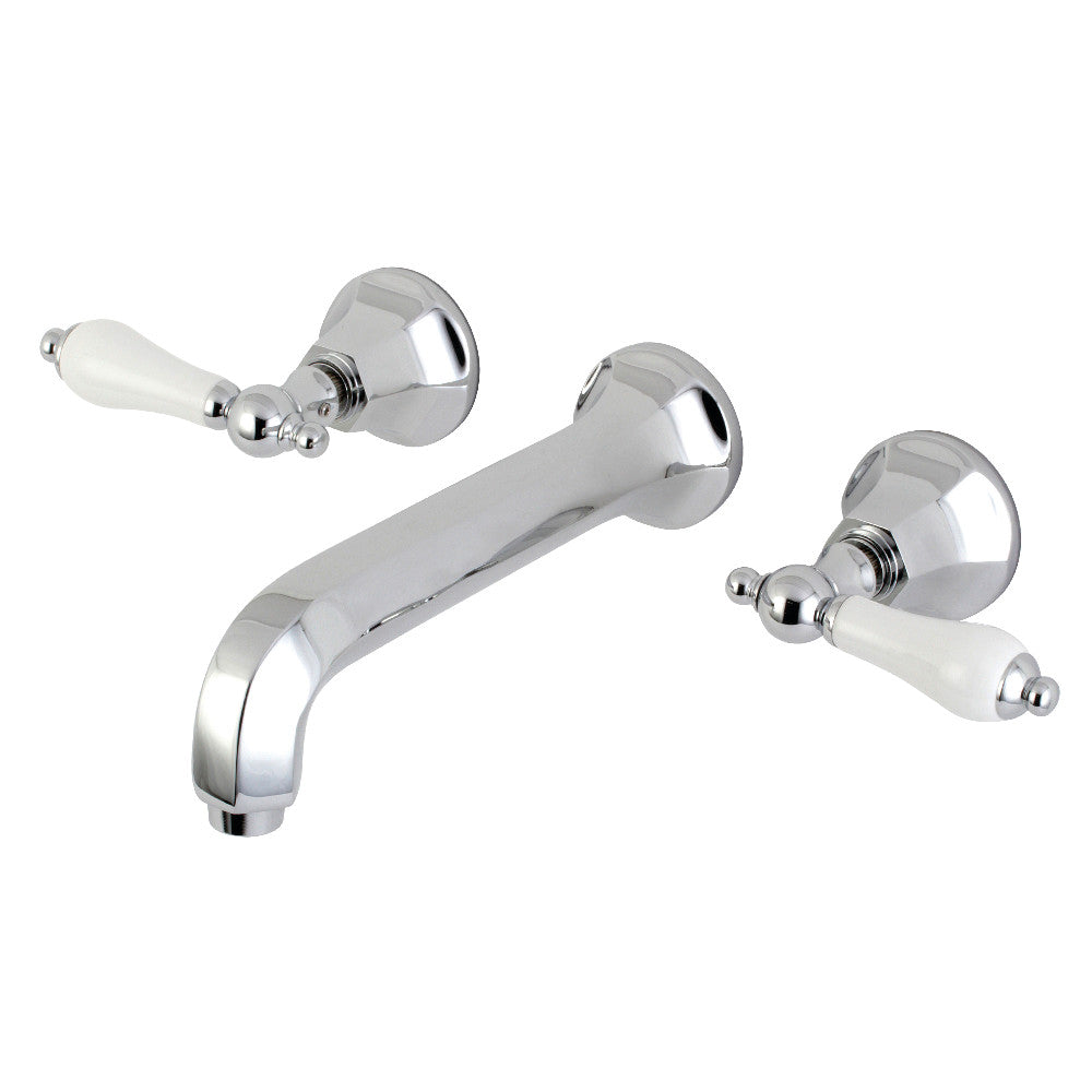 Kingston Brass KS4021PL Metropolitan 2-Handle Wall Mount Tub Faucet, Polished Chrome - BNGBath