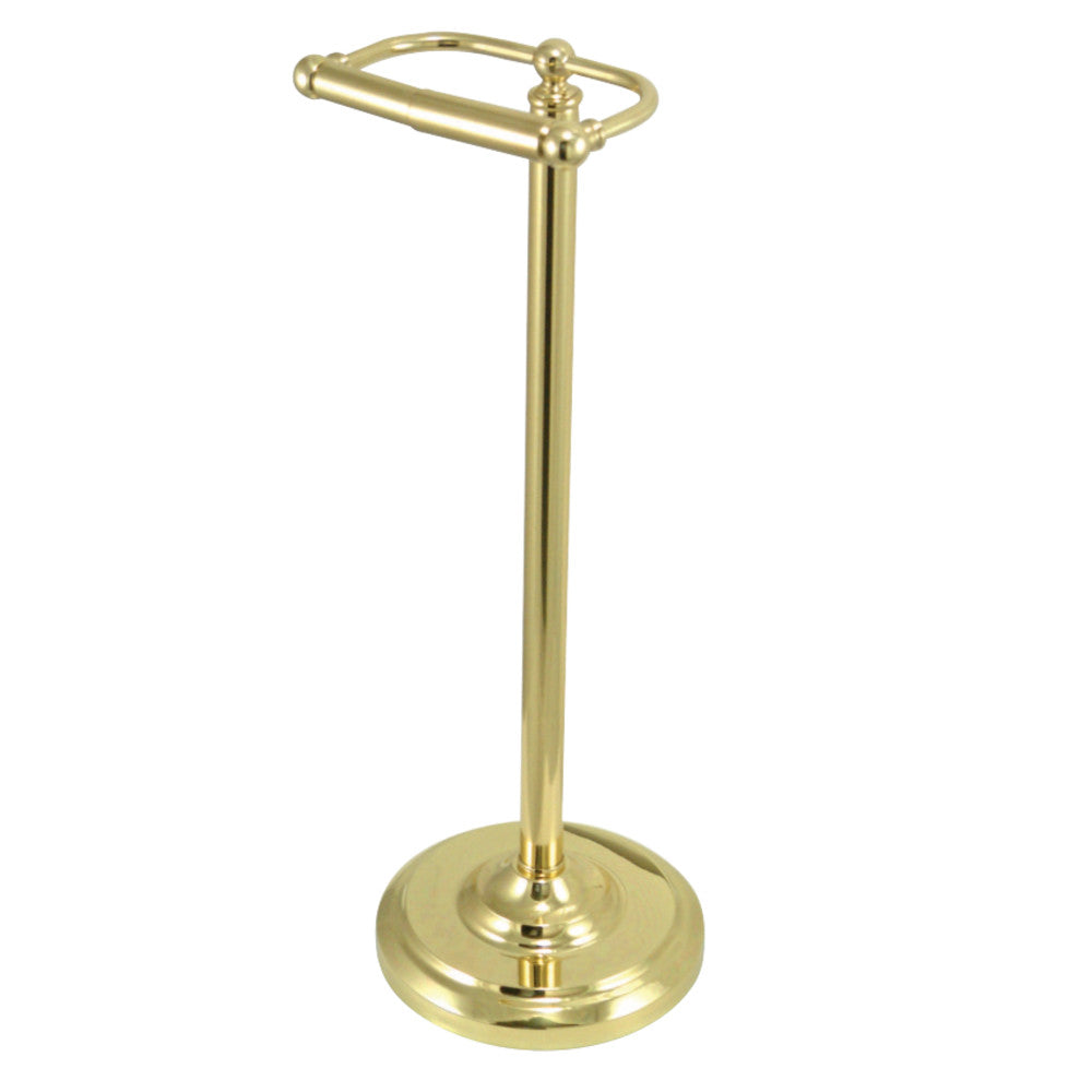 Kingston Brass CC2002 Vintage Freestanding Toilet Paper Holder, Polished Brass - BNGBath