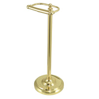 Thumbnail for Kingston Brass CC2002 Vintage Freestanding Toilet Paper Holder, Polished Brass - BNGBath