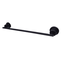 Thumbnail for Kingston Brass BAH8212MB Concord 18-Inch Single Towel Bar, Matte Black - BNGBath