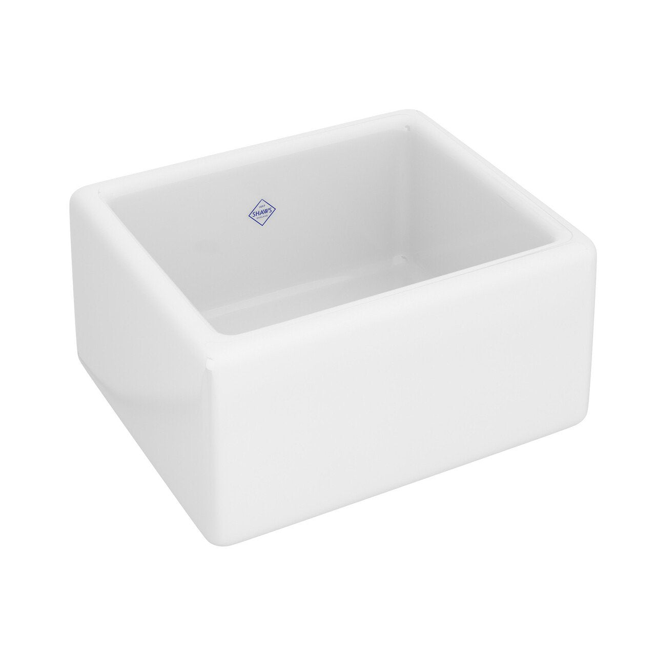 Shaws Fireclay Lancaster Rectangular Above Counter Bathroom Sink - BNGBath