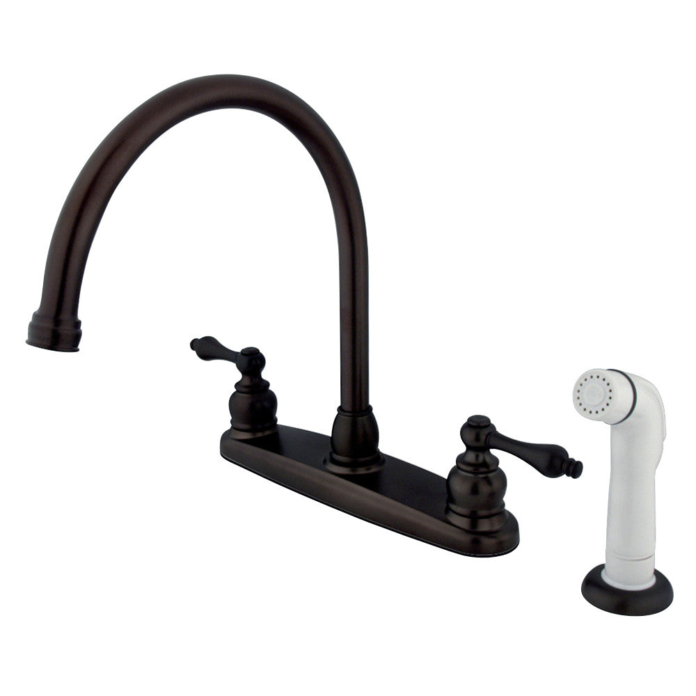 Kingston Brass KB725AL Vintage Centerset Kitchen Faucet, Oil Rubbed Bronze - BNGBath