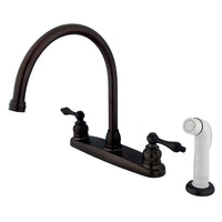 Thumbnail for Kingston Brass KB725AL Vintage Centerset Kitchen Faucet, Oil Rubbed Bronze - BNGBath