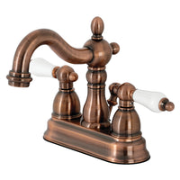 Thumbnail for Kingston Brass KB160PLAC Heritage 4 in. Centerset Bathroom Faucet, Antique Copper - BNGBath