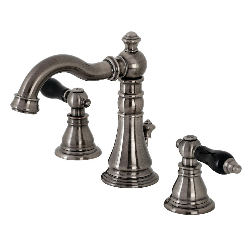 Fauceture FSC1974AKL Duchess Widespread Bathroom Faucet with Retail Pop-Up, Black Stainless - BNGBath